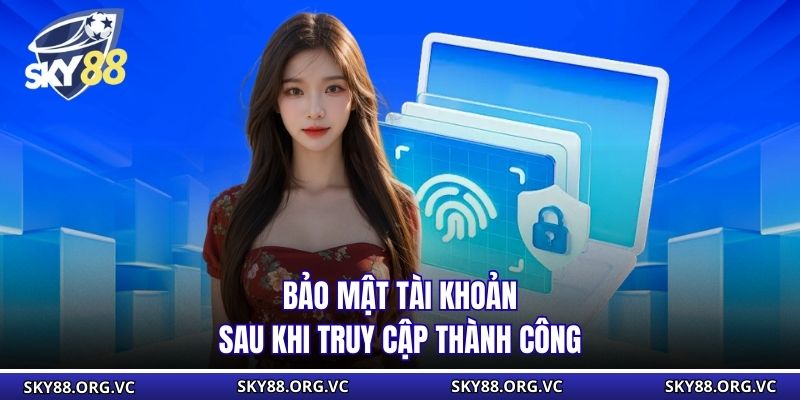 Bảo mật tài khoản sau khi truy cập thành công