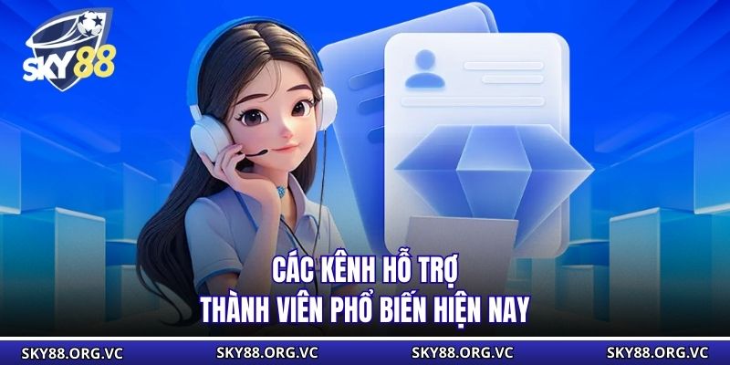 Các kênh hỗ trợ thành viên phổ biến hiện nay