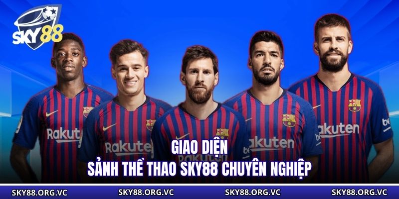 Giao diện sảnh thể thao Sky88 chuyên nghiệp